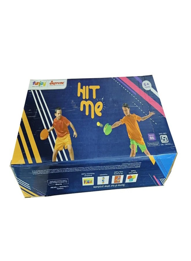Funjoy Hit Me Foam Table Tennis Paddle & Ball Set - Safe EVA Foam Indoor/Outdoor Play for Kids & Toddlers | Lightweight, Easy-Grip & Interactive Toy (Ages 1-4) - Image 4